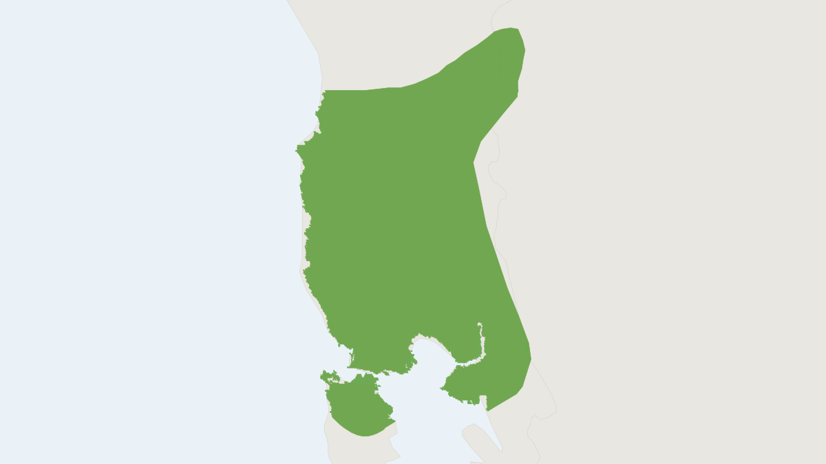 Range map of the Mann's Soft-haired Mouse (Abrothrix manni)