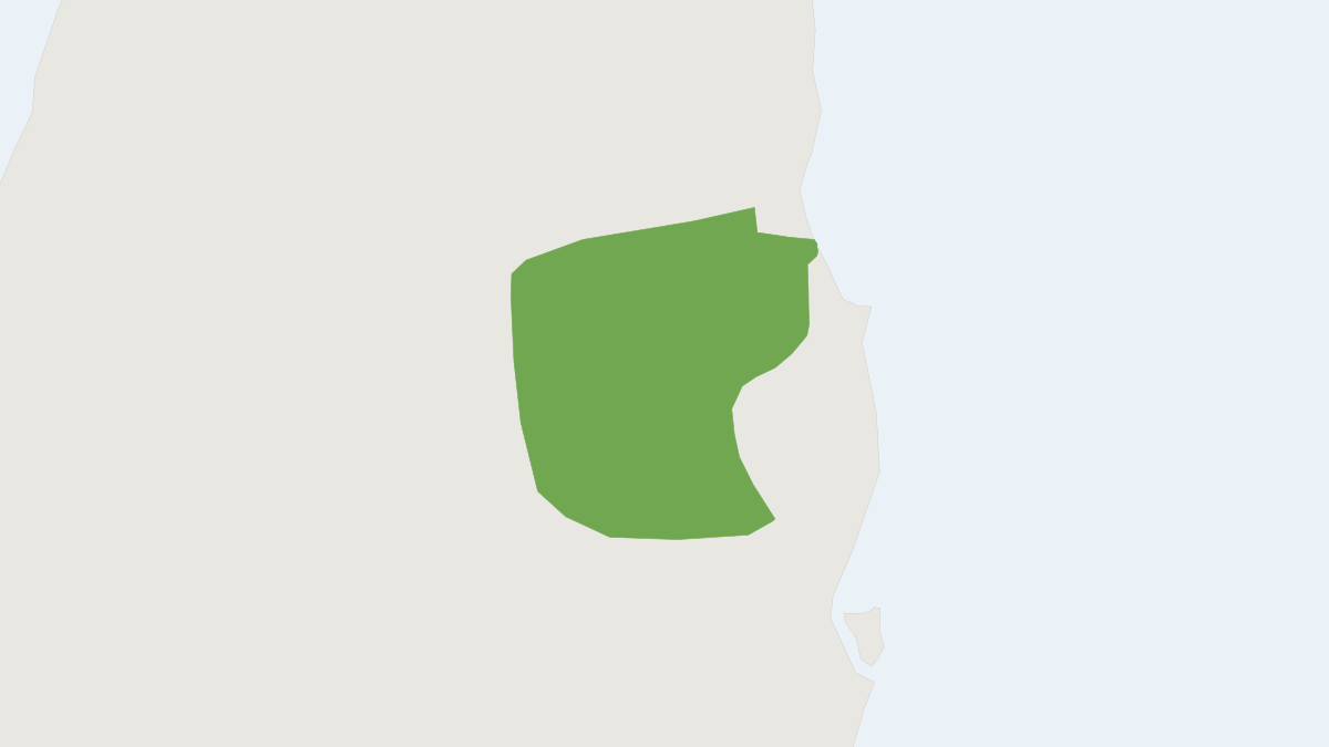 Range map of the Mareeba Rock Wallaby (Petrogale mareeba)