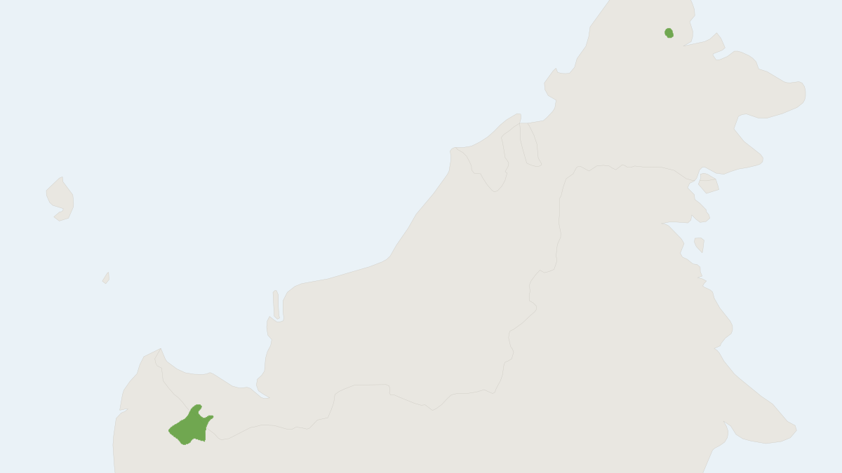 Range map of the Margaret’s Haeromys (Haeromys margarettae)