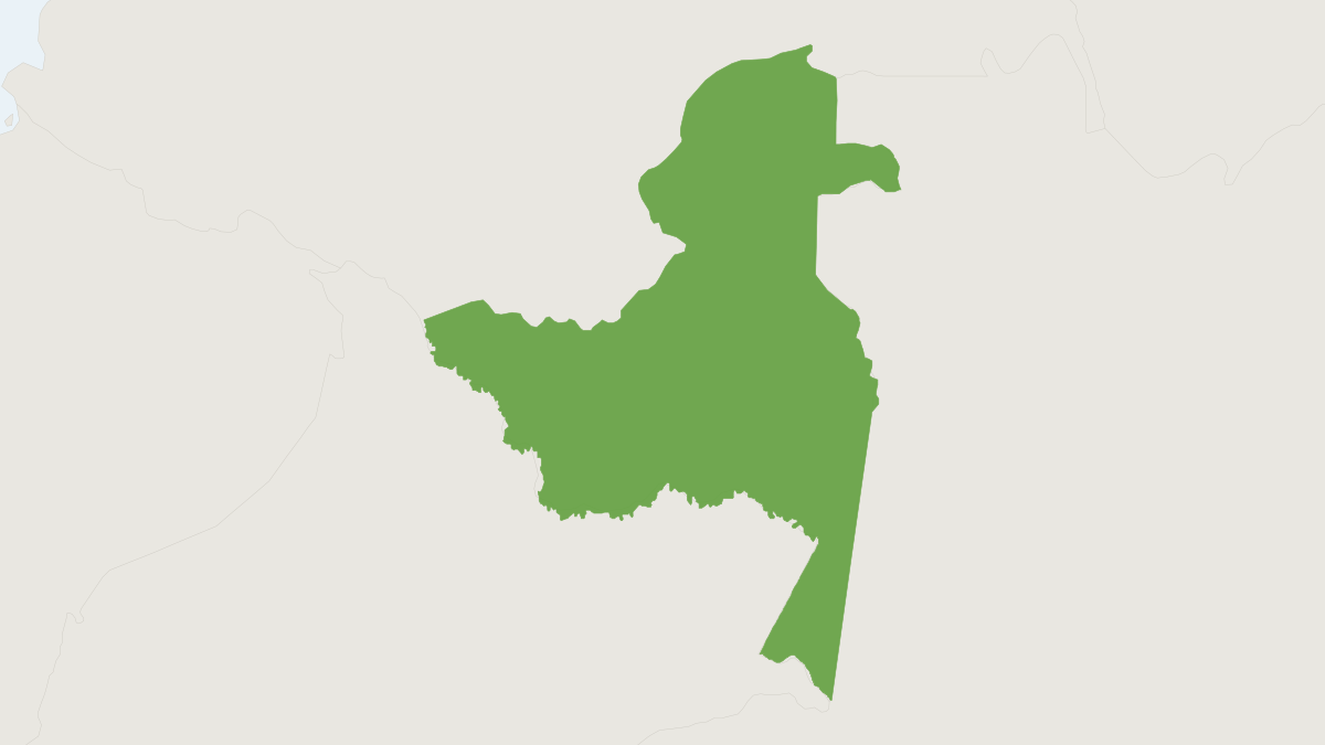 Range map of the Marinkelle's Sword-nosed Bat (Lonchorhina marinkellei)