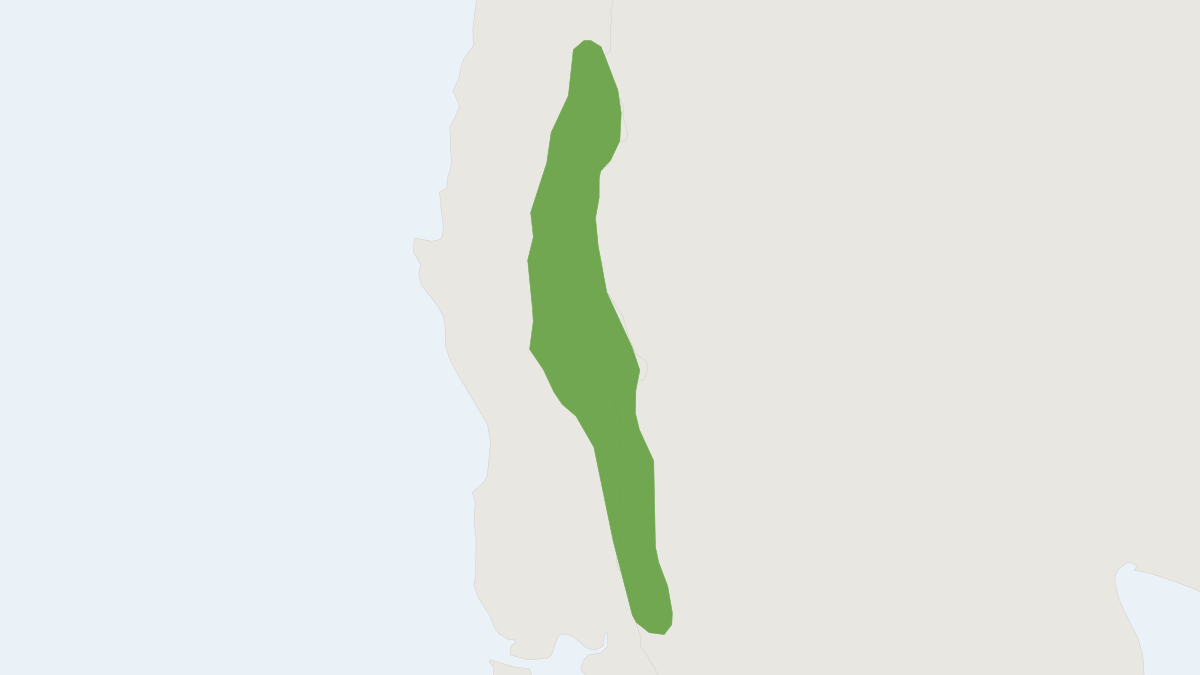 Range map of the Maule Tuco-tuco (Ctenomys maulinus)