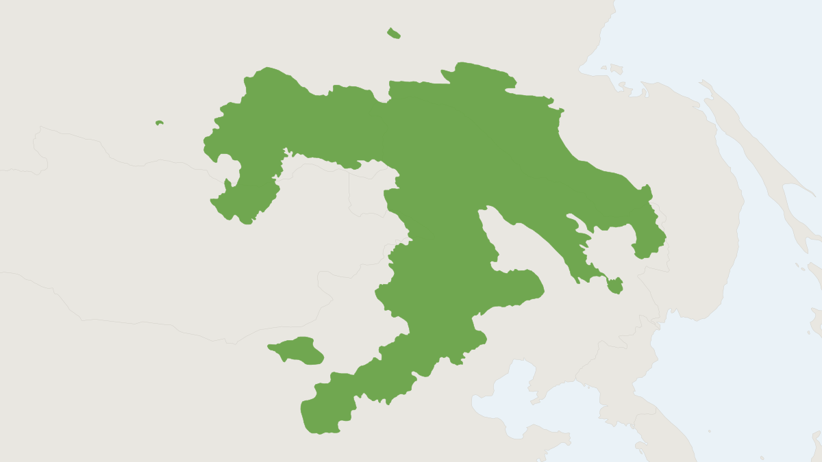 Range map of the Maximowicz's Vole (Alexandromys maximowiczii)
