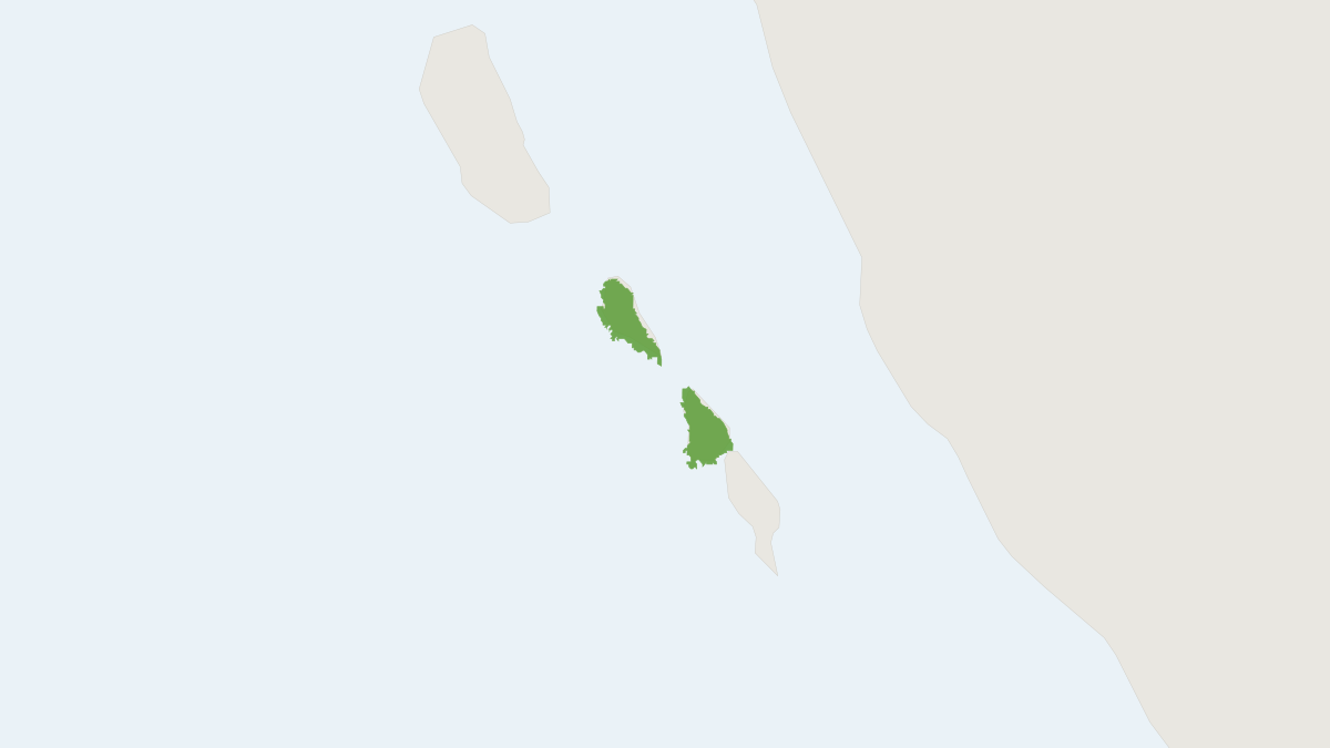 Range map of the Mentawi Flying Squirrel (Iomys sipora)