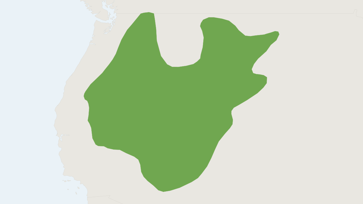 Range map of the Merriam's Shrew (Sorex merriami)