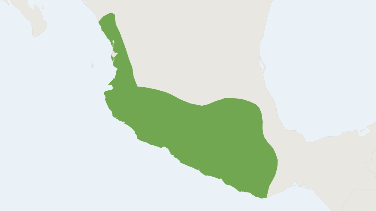 Range map of the Mexican Cottontail (Sylvilagus cunicularius)