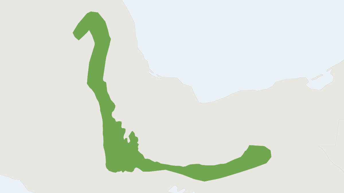 Range map of the Mexican Small-eared Shrew (Cryptotis mexicana)