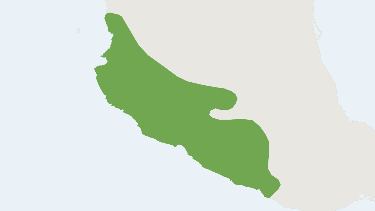 Range map of the Michoacan Deer Mouse (Osgoodomys banderanus)