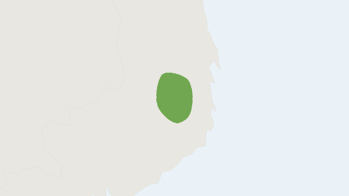 Range map of the Millet’s Leopoldamys (Leopoldamys milleti)