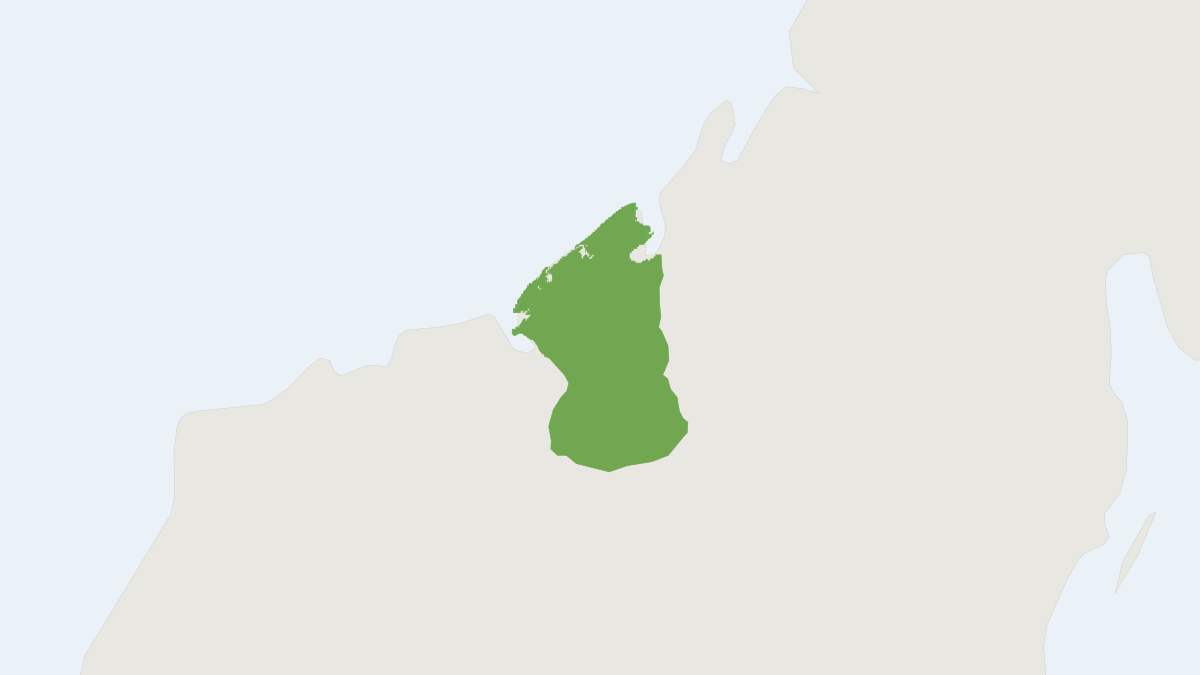 Range map of the Milne-Edwards's Sportive Lemur (Lepilemur edwardsi)