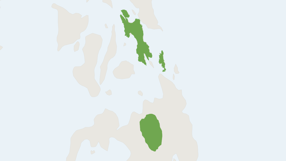 Range map of the Mindanao Batomys (Batomys salomonseni) covering Philippines