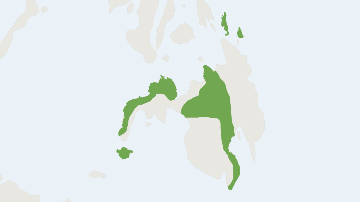 Range map of the Mindanao Flying Squirrel (Petinomys crinitus)