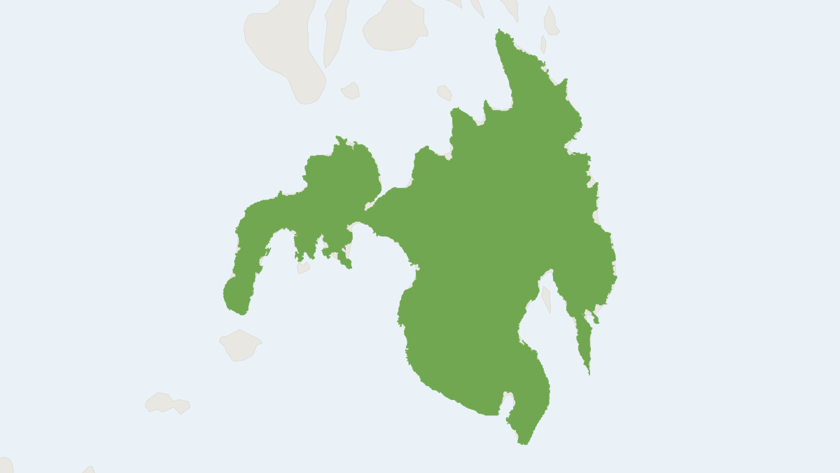 Range map of the Mindanao Squirrel (Sundasciurus mindanensis)