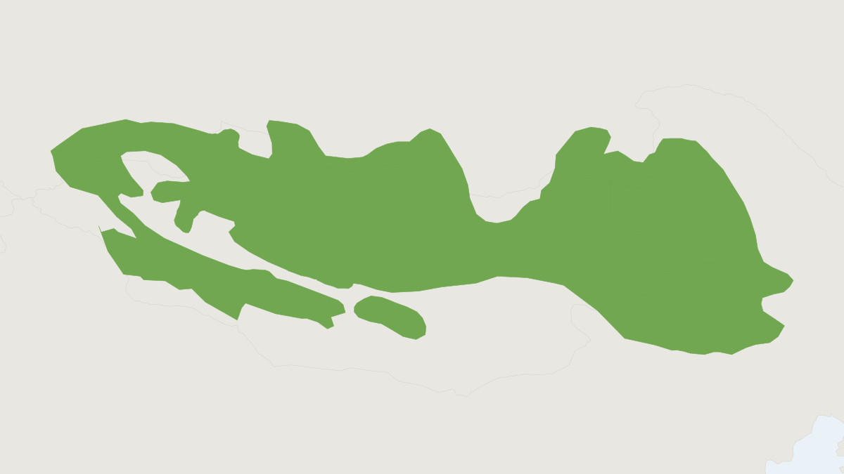 Range map of the Mongolian Marmot (Marmota sibirica)