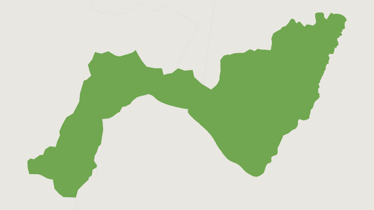 Range map of the Monk Saki (Pithecia monachus)