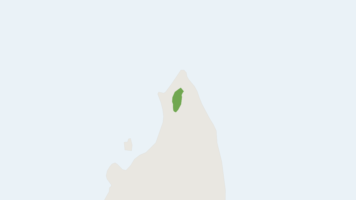 Range map of the Montagne d'Ambre Dwarf Lemur (Cheirogaleus andysabini)