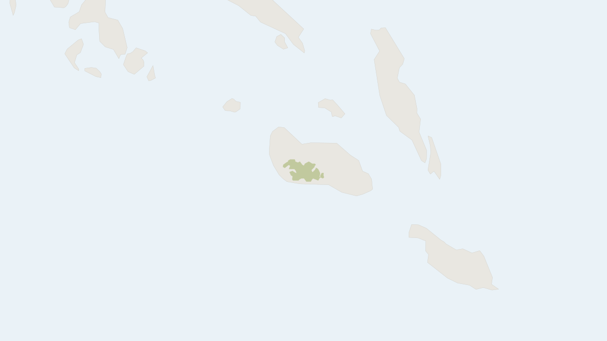 Range map of the Montane Monkey-faced Bat (Pteralopex pulchra)