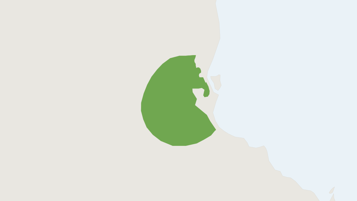 Range map of the Mount Claro Rock Wallaby (Petrogale sharmani)