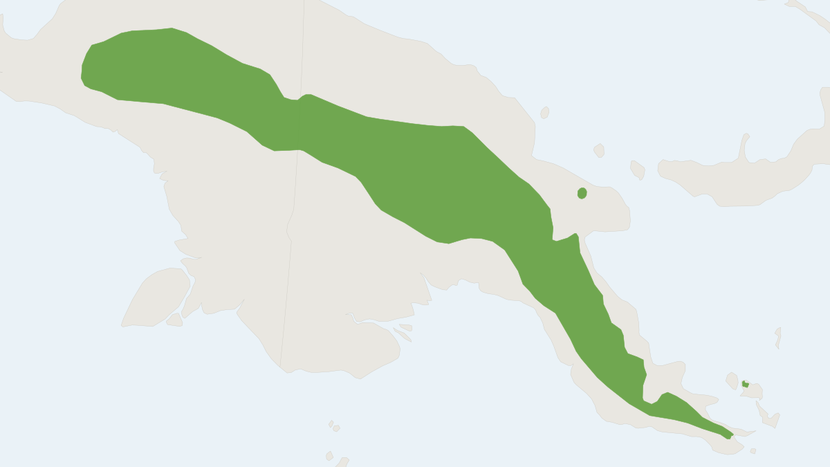 Range map of the Mountain Pipistrelle (Pipistrellus collinus)