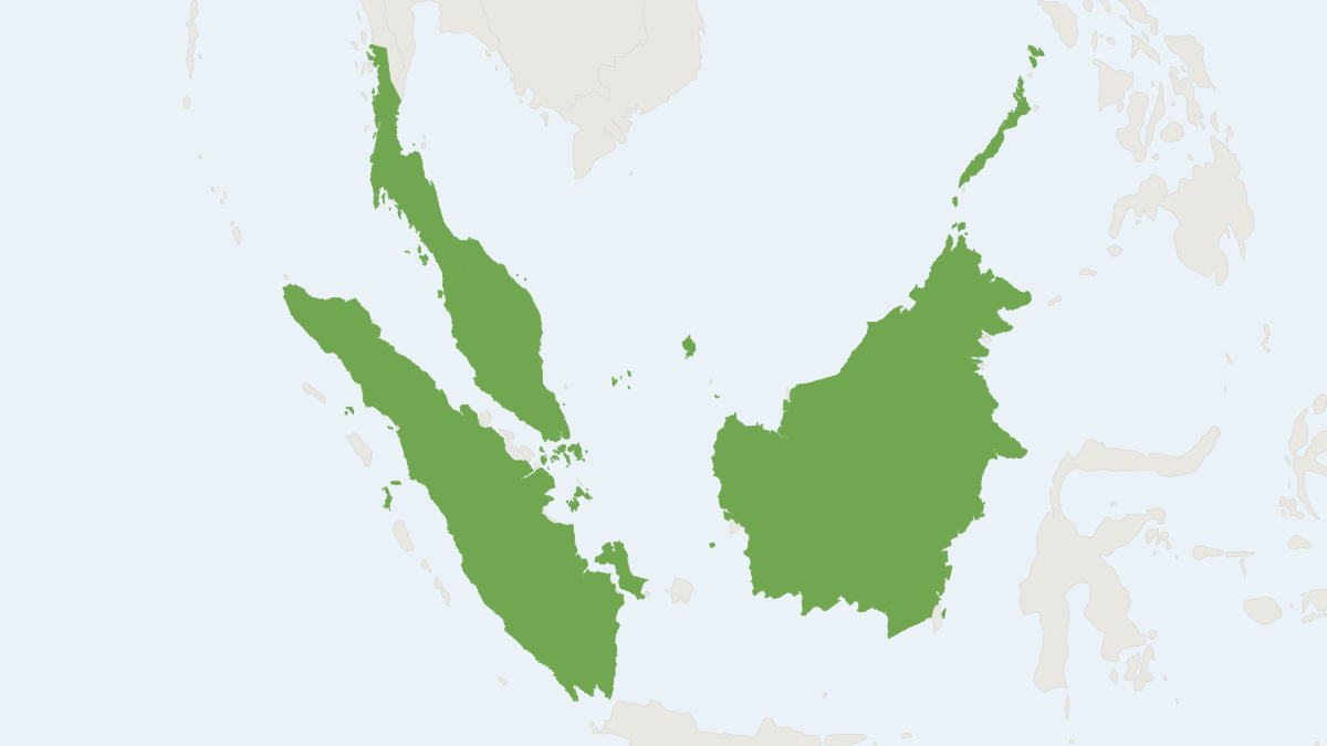 Range map of the Müller’s Sundamys (Sundamys muelleri)