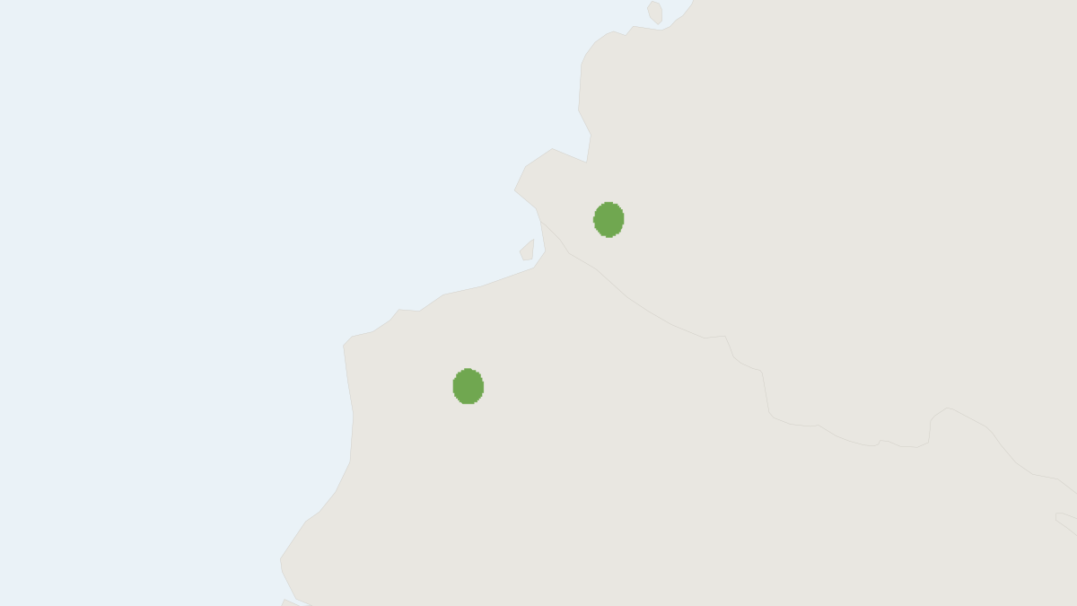 Range map of the Myotis diminutus (Myotis diminutus)