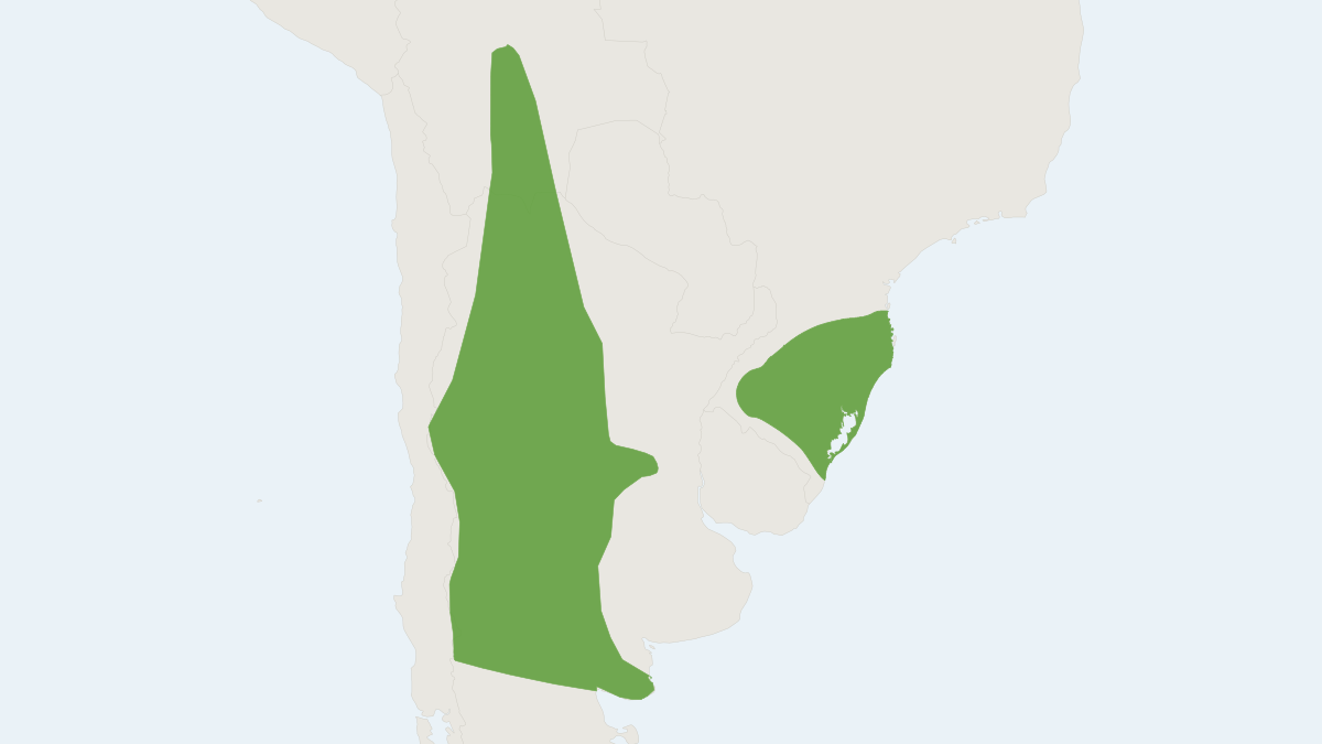 Range map of the Myotis dinellii (Myotis dinellii)