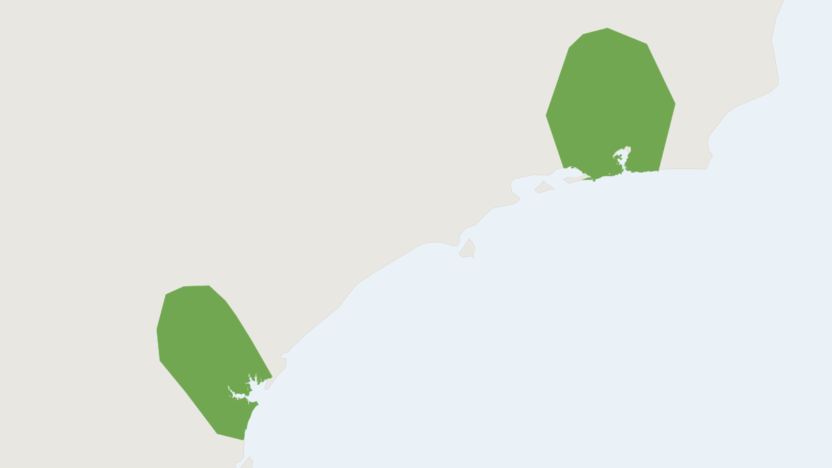Range map of the Myotis izecksohni (Myotis izecksohni)