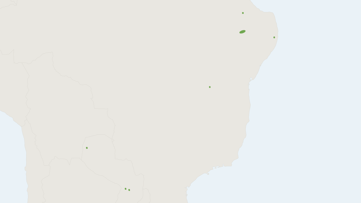 Range map of the Myotis lavali (Myotis lavali)