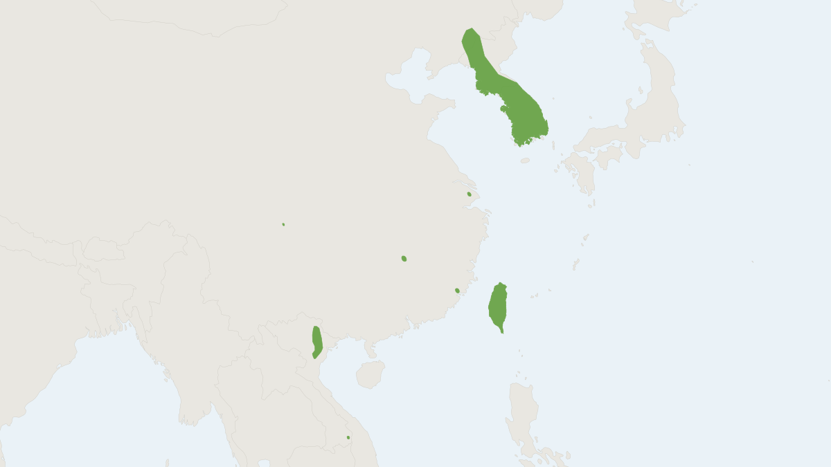 Range map of the Myotis rufoniger (Myotis rufoniger)