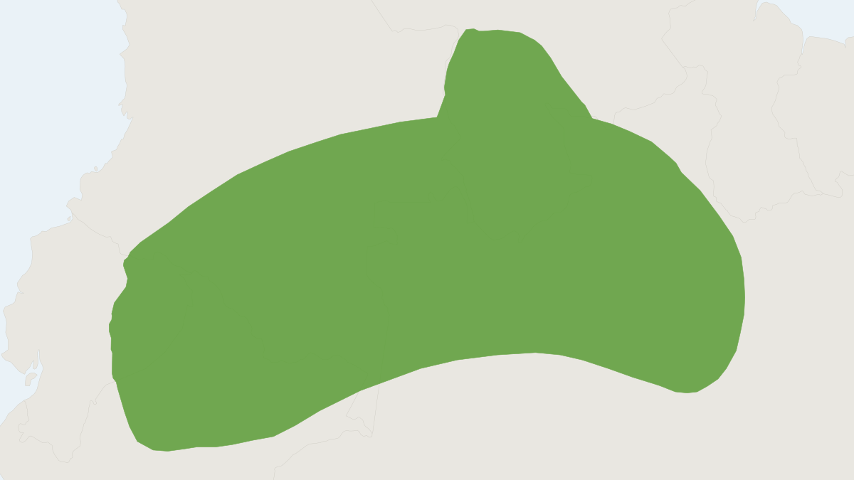 Range map of the Napo Spiny Rat (Proechimys quadruplicatus)