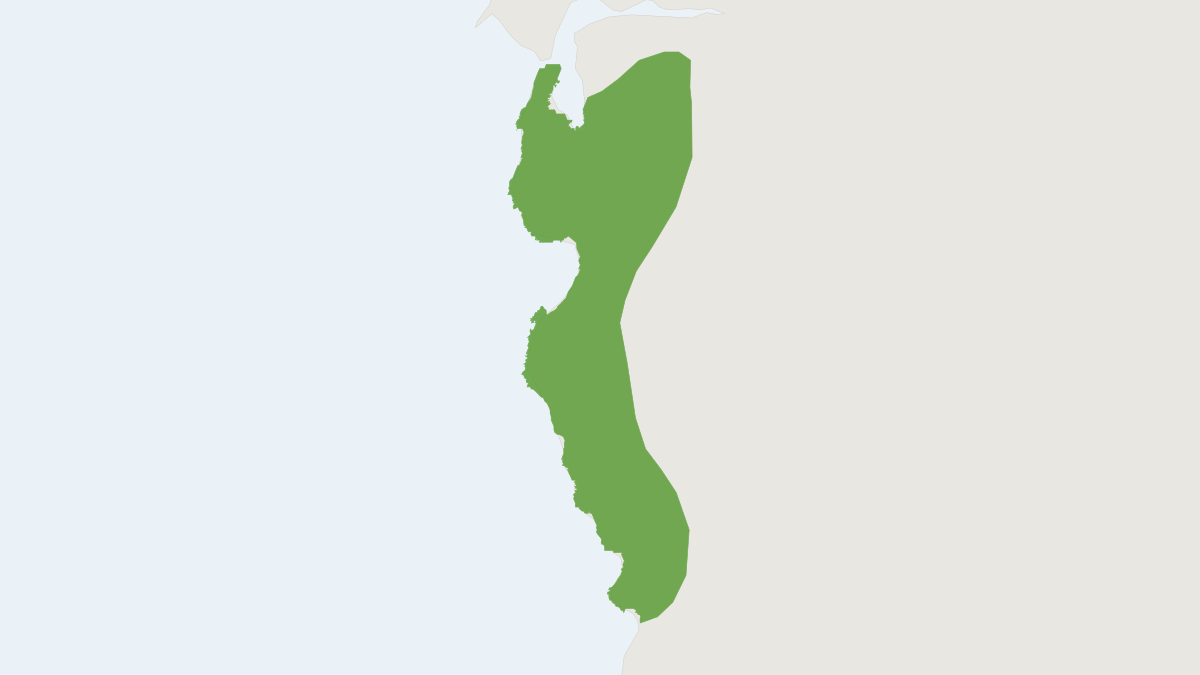 Range map of the Narrow-faced Kangaroo Rat (Dipodomys venustus)