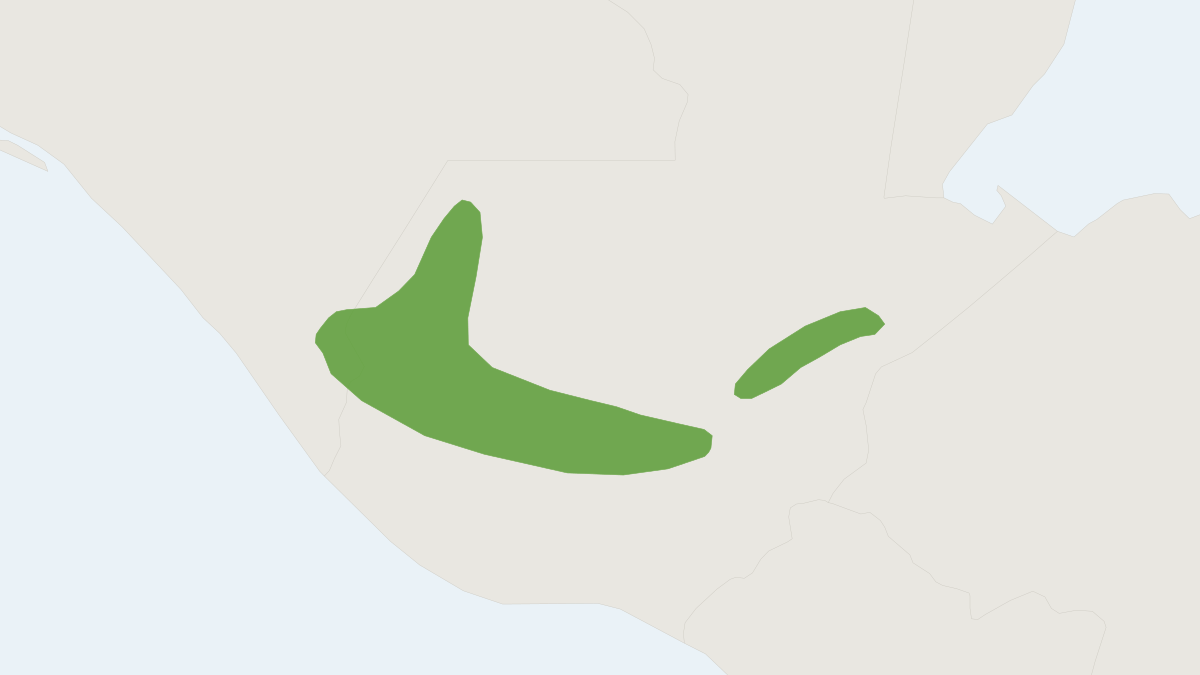Range map of the Narrow-nosed Harvest Mouse (Reithrodontomys tenuirostris)