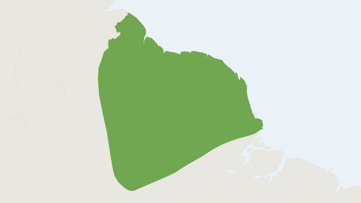 Range map of the Neacomys paracou (Neacomys paracou)