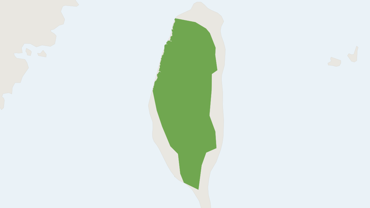 Range map of the Necklace Sprite (Arielulus torquatus)
