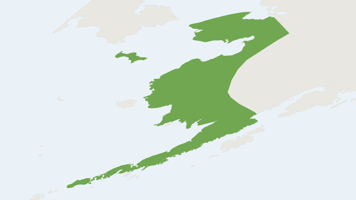 Range map of the Nelson's Collared Lemming (Dicrostonyx nelsoni)