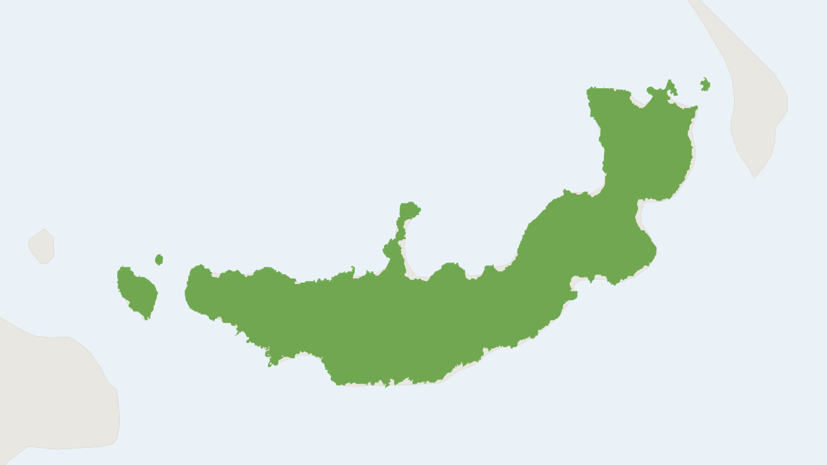 Range map of the New Britain Masked Flying Fox (Pteropus capistratus)