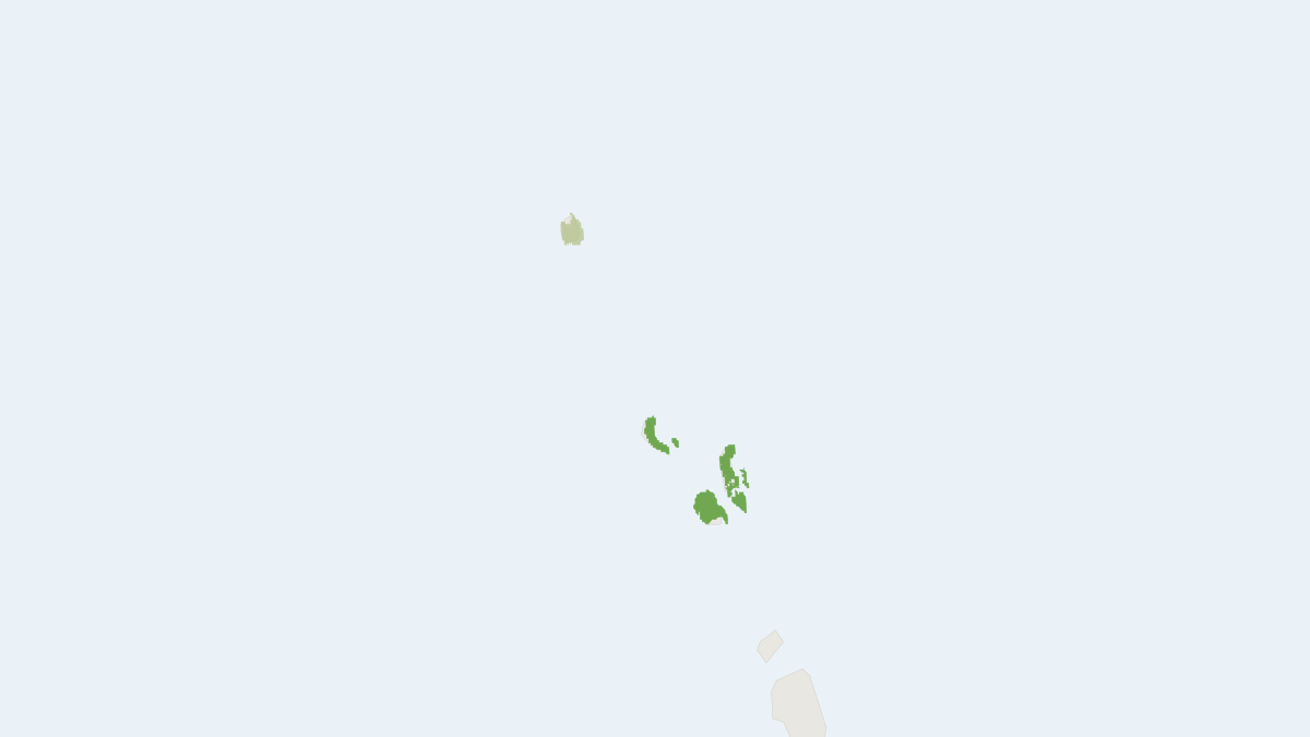 Range map of the Nicobar Flying Fox (Pteropus faunulus)