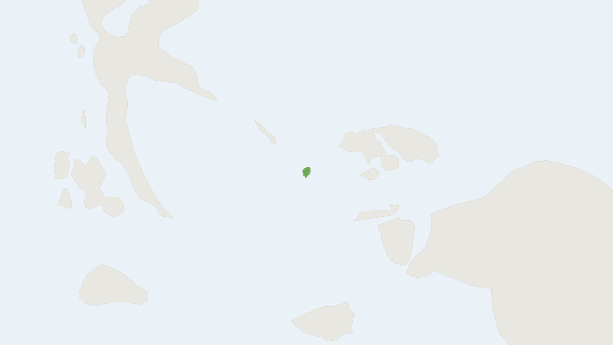Range map of the Niken's Rat (Rattus nikenii)