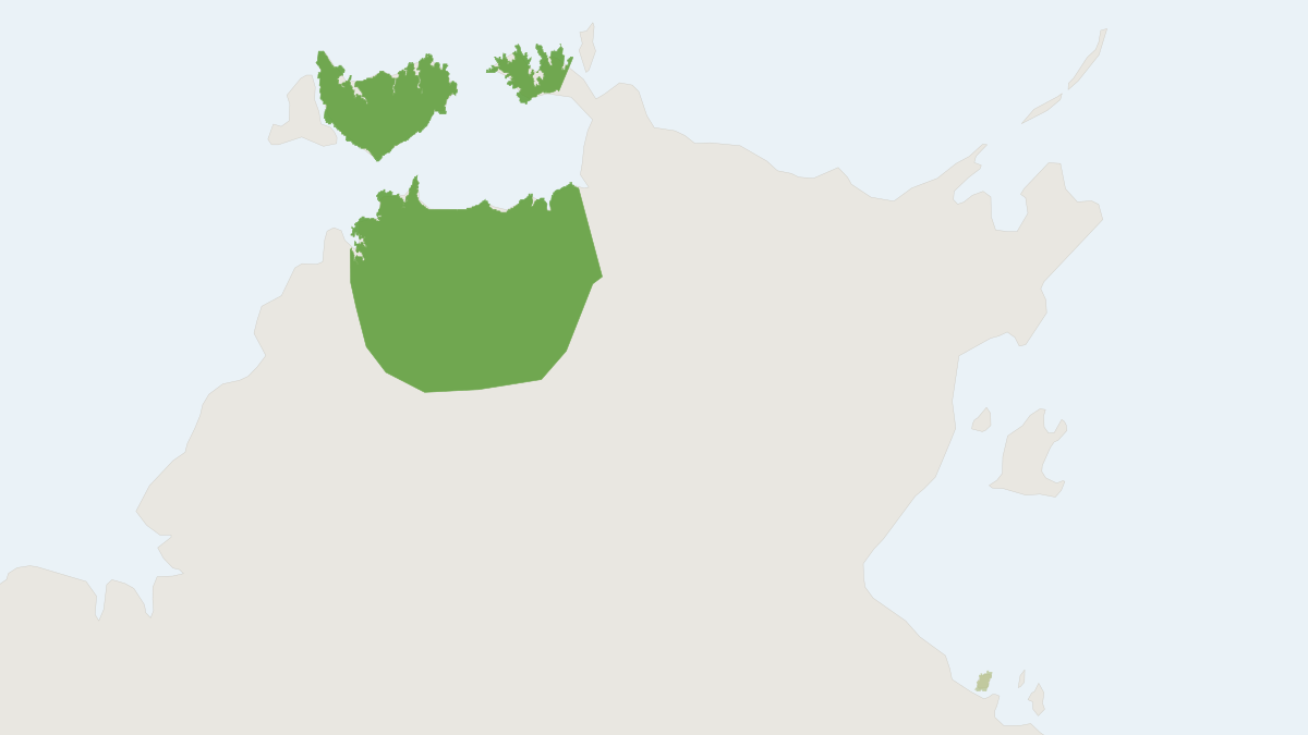 Range map of the Northern Brush-tailed Phascogale (Phascogale pirata)