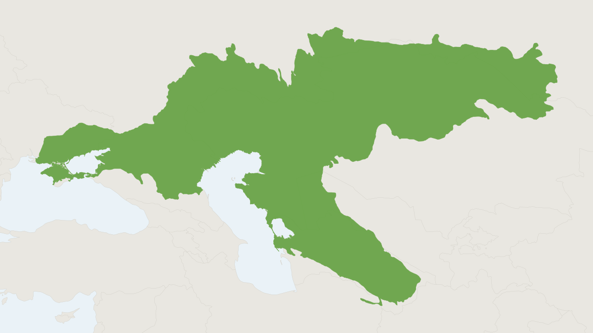 Range map of the Northern Mole Vole (Ellobius talpinus)
