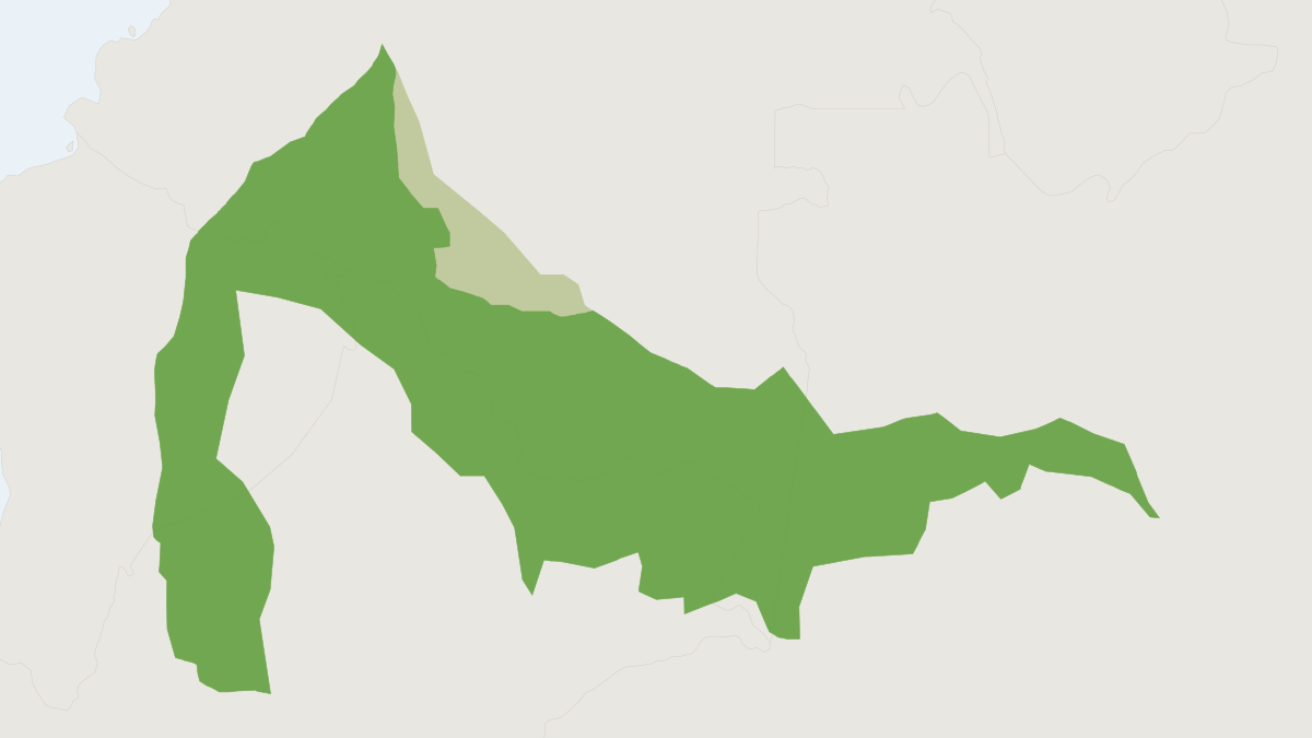 Range map of the Northern Pygmy Marmoset (Cebuella pygmaea)