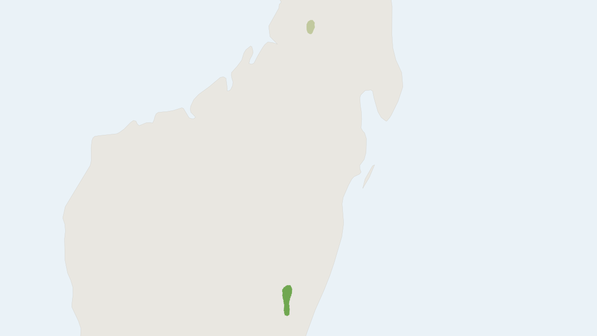 Range map of the Northern Shrew Tenrec (Microgale jobihely)
