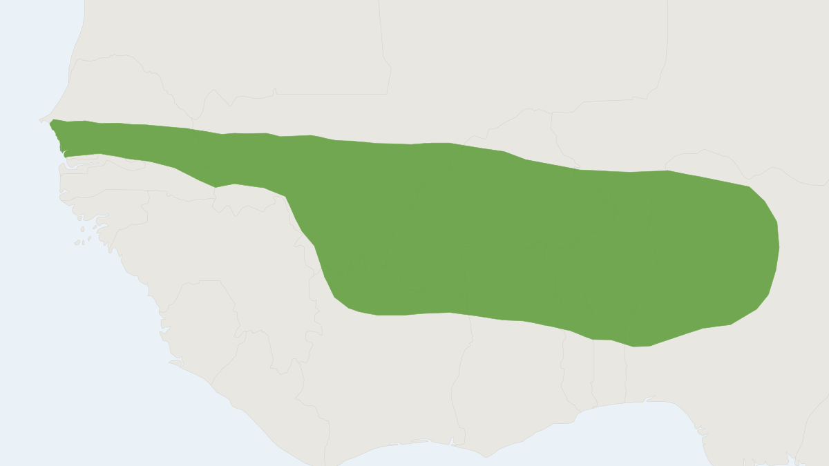 Range map of the Northwestern Fat Mouse (Steatomys caurinus)