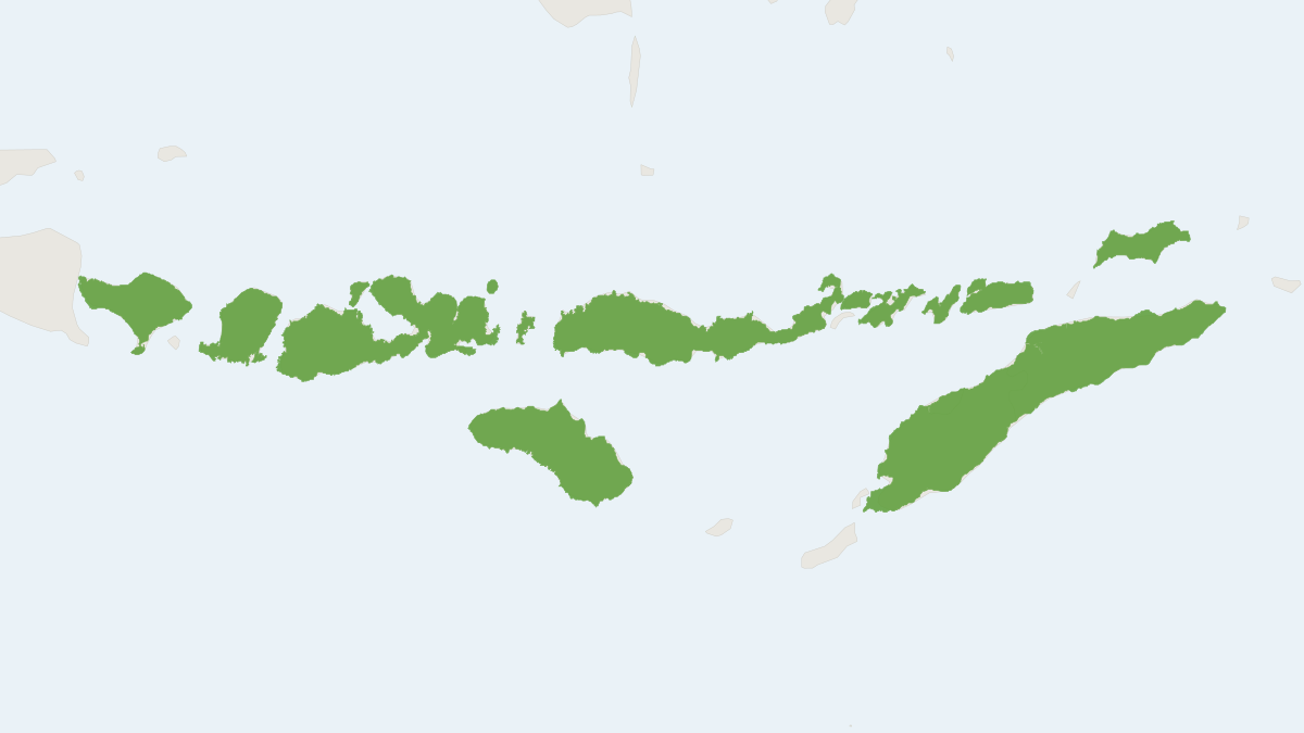 Range map of the Nusatenggara Short-nosed Fruit Bat (Cynopterus nusatenggara)