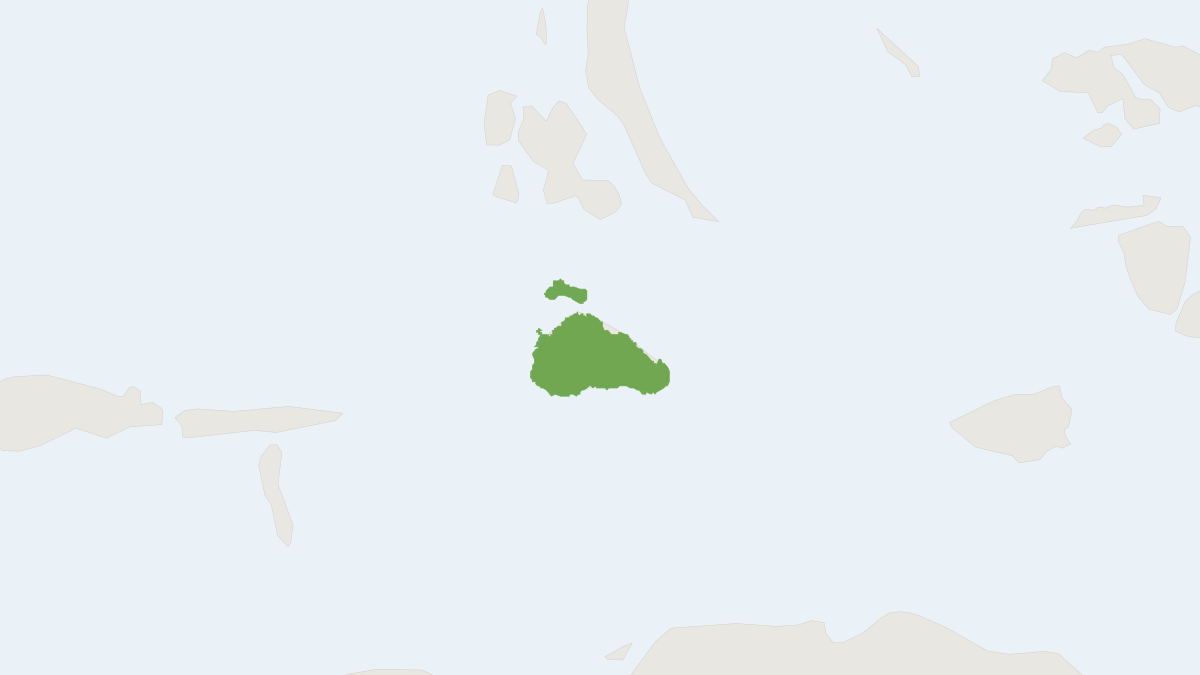 Range map of the Obi Island Melomys (Melomys obiensis)