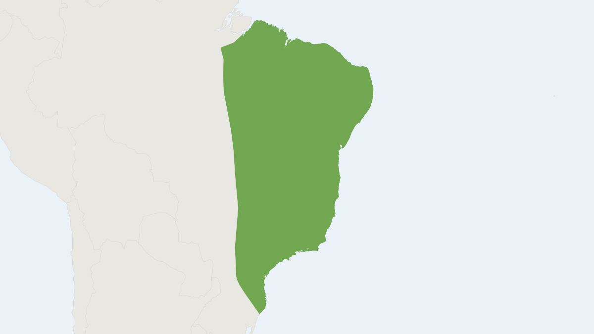 Range map of the Oecomys catherinae (Oecomys catherinae)