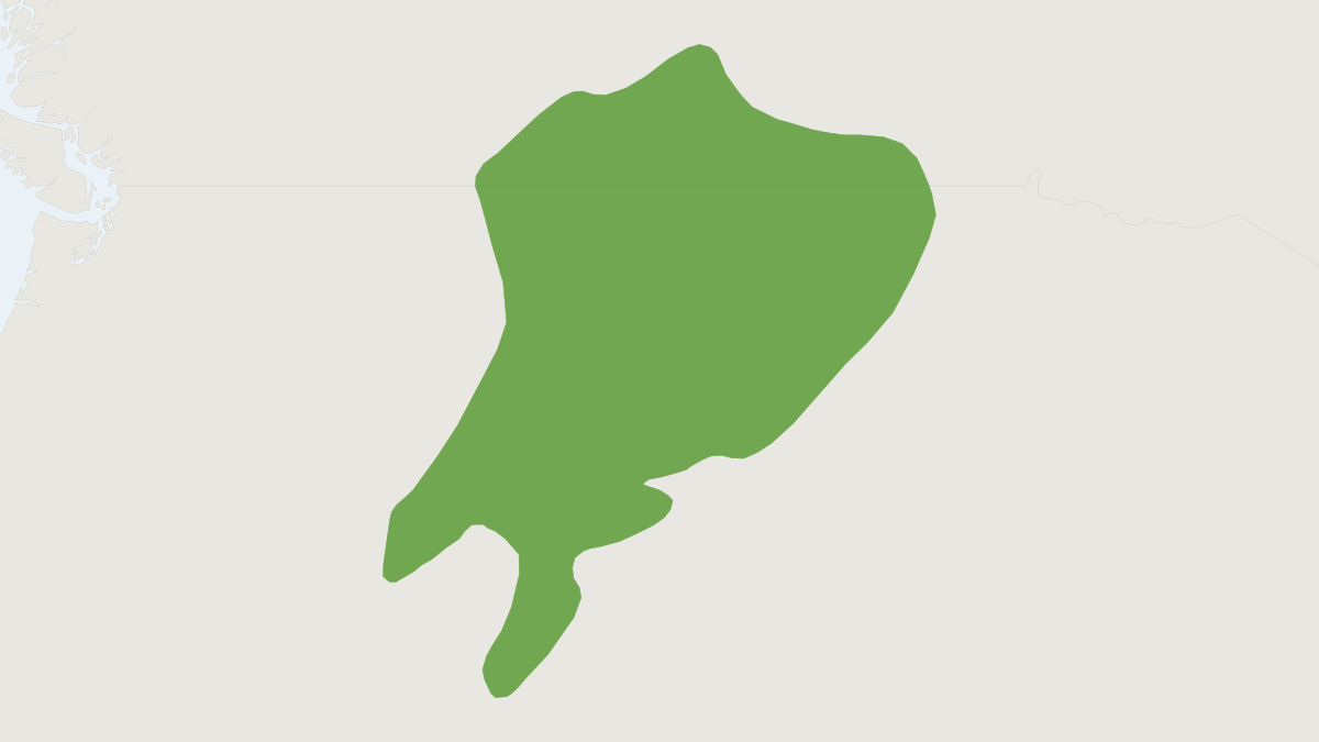 Range map of the Olive-backed Pocket Mouse (Perognathus fasciatus)