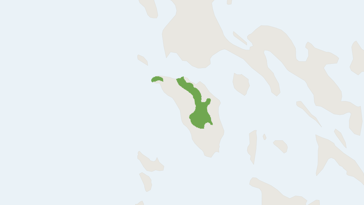 Range map of the Oliver's Warty Pig (Sus oliveri)