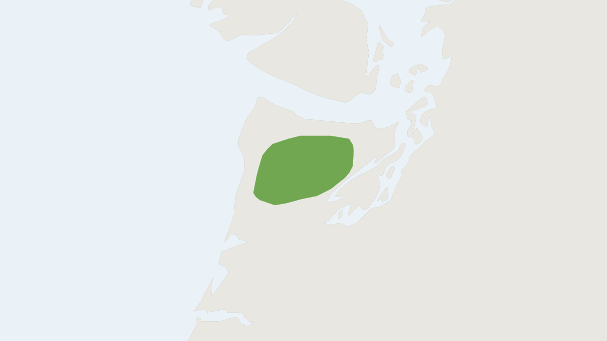 Range map of the Olympic Marmot (Marmota olympus)