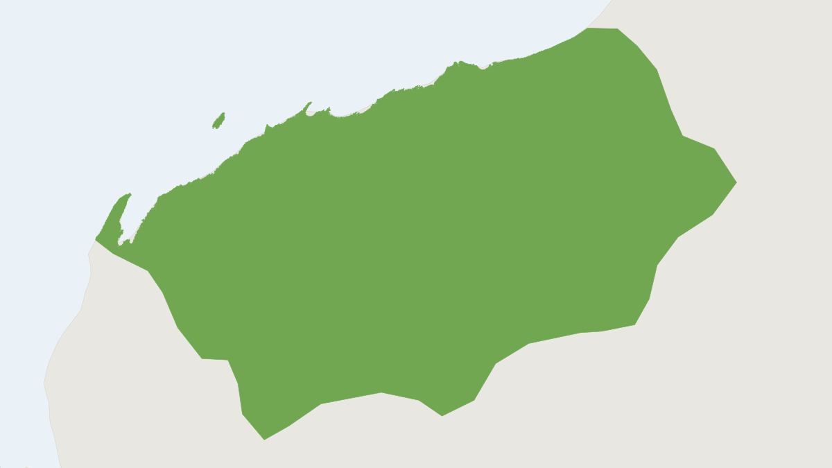 Range map of the Orange-headed Pilbara Planigale (Planigale kendricki)