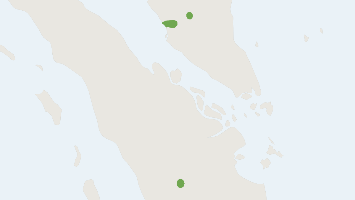 Range map of the Orbiculus Leaf-nosed Bat (Hipposideros orbiculus)